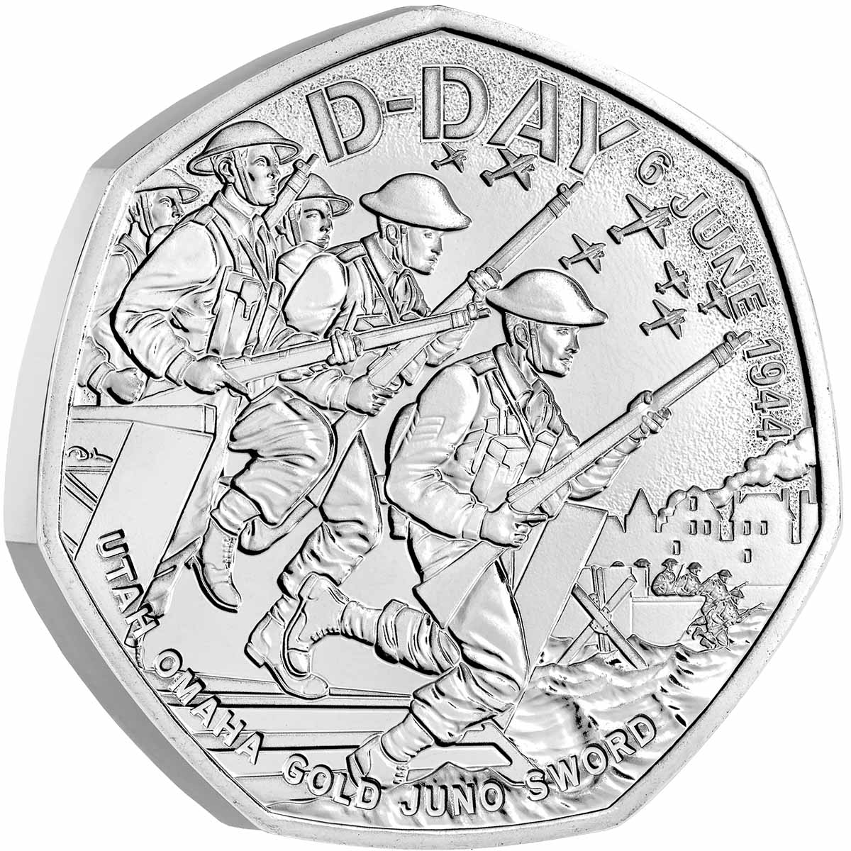 D-Day 2024 50p Cupro-Nickel Brilliant Uncirculated Coin | Royal Mint ...