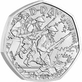 D-Day 2024 50p Cupro-Nickel Brilliant Uncirculated Coin