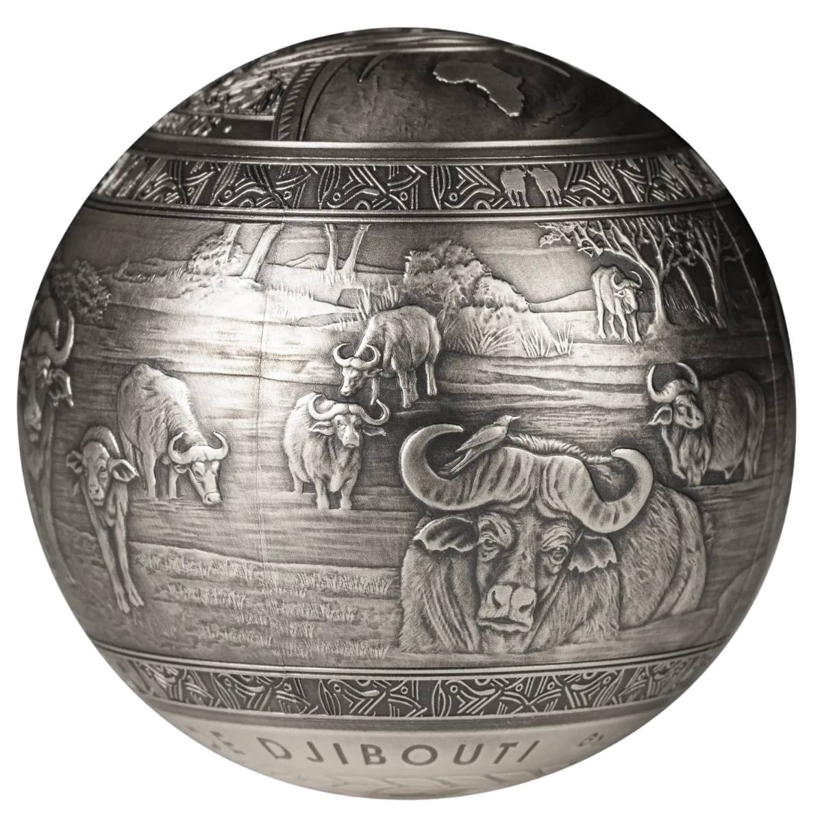 Buffalo 2024 1,000Fr Kilo Silver Antique Coin