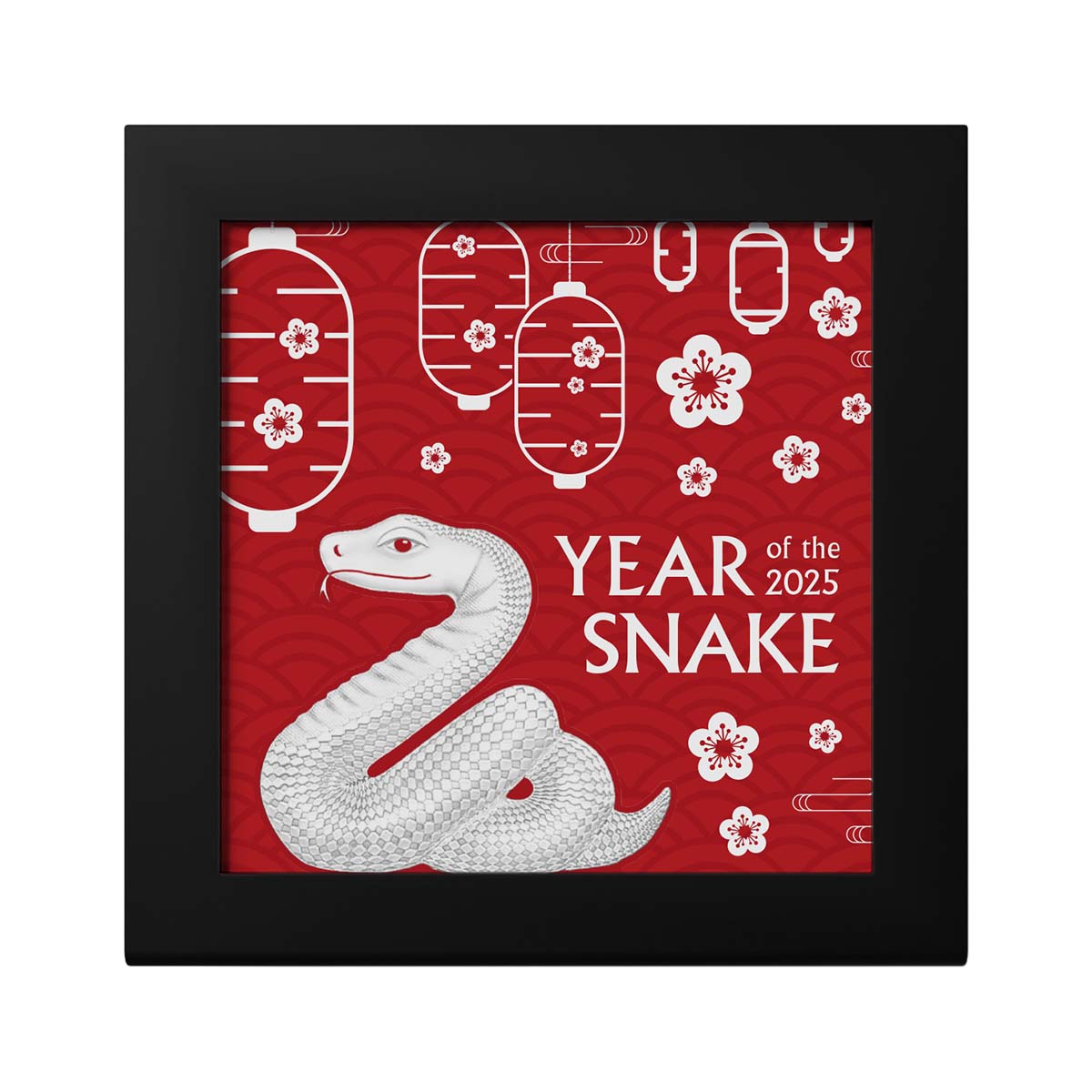 Lunar Year of the Snake 2025 1000T Nimble Snake Ultra High Relief 1oz Silver Antique Coin