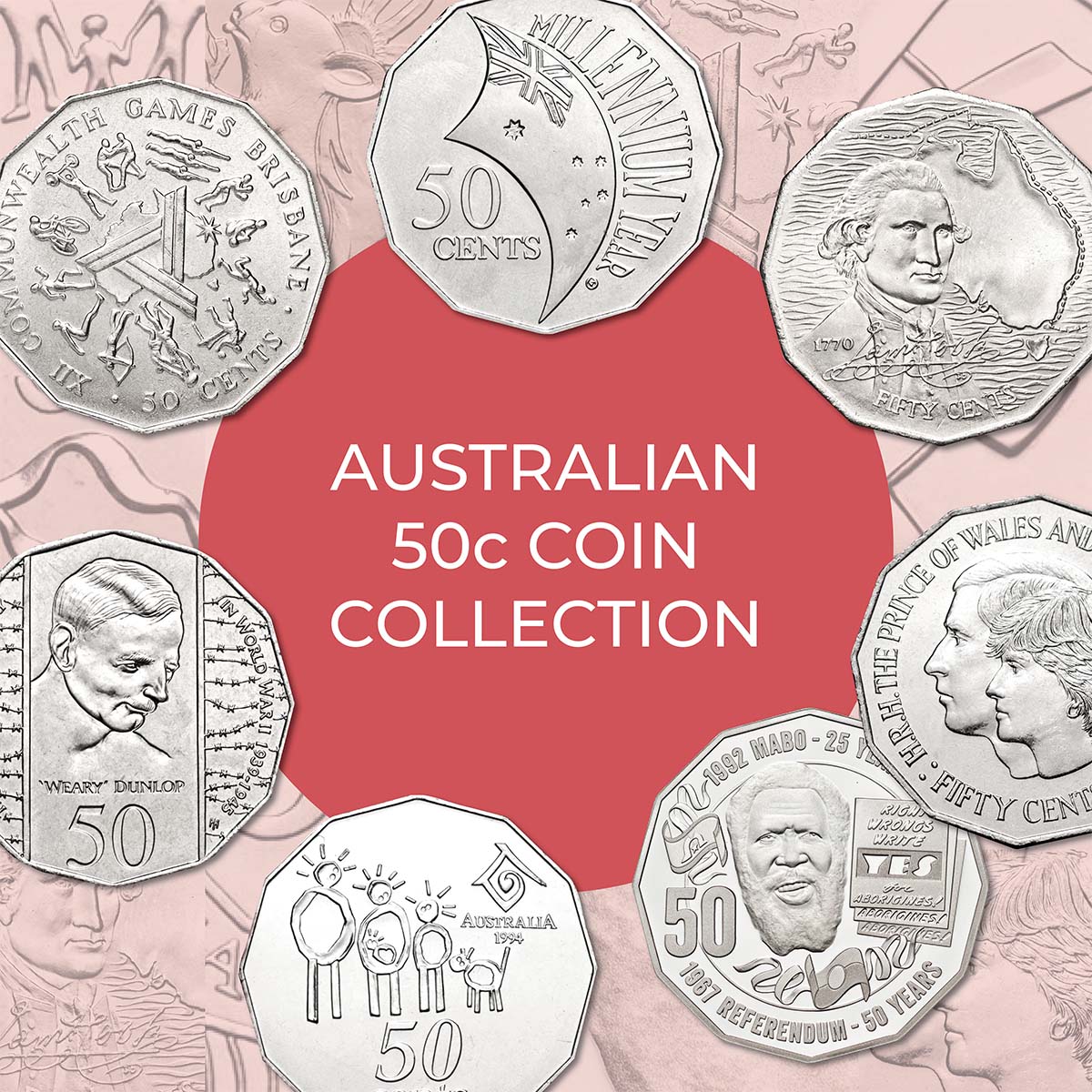 Australian 50c Coin Collection