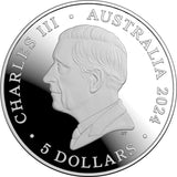 Australian Olympic Team 2024 $5 1oz Fine Silver Proof Domed Coin