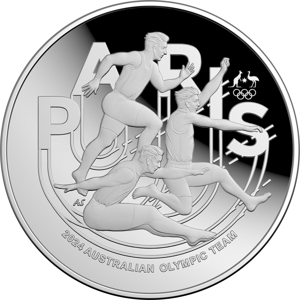 Australian Olympic Team 2024 $5 1oz Fine Silver Proof Domed Coin