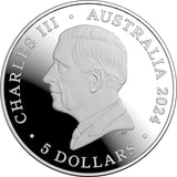 Australian Paralympic Team 2024 $5 1oz Selectively Gold-Plated Silver Proof Coin
