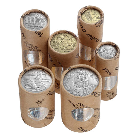 Australian King Charles III 2024 Cupro-Nickel Premium Rolled Coin Set