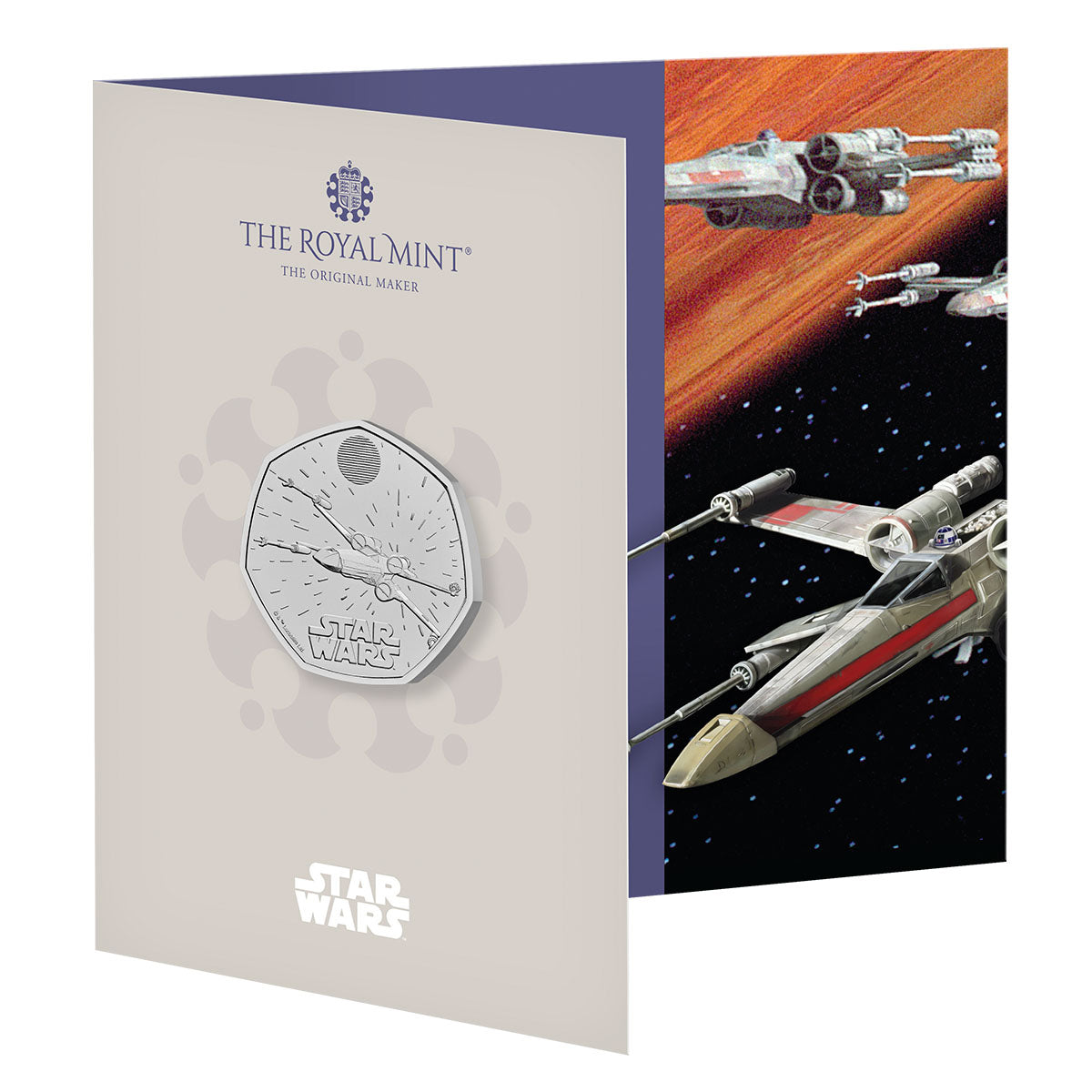 Star Wars X-Wing 2024 50p Cupro-Nickel Brilliant Uncirculated Coin