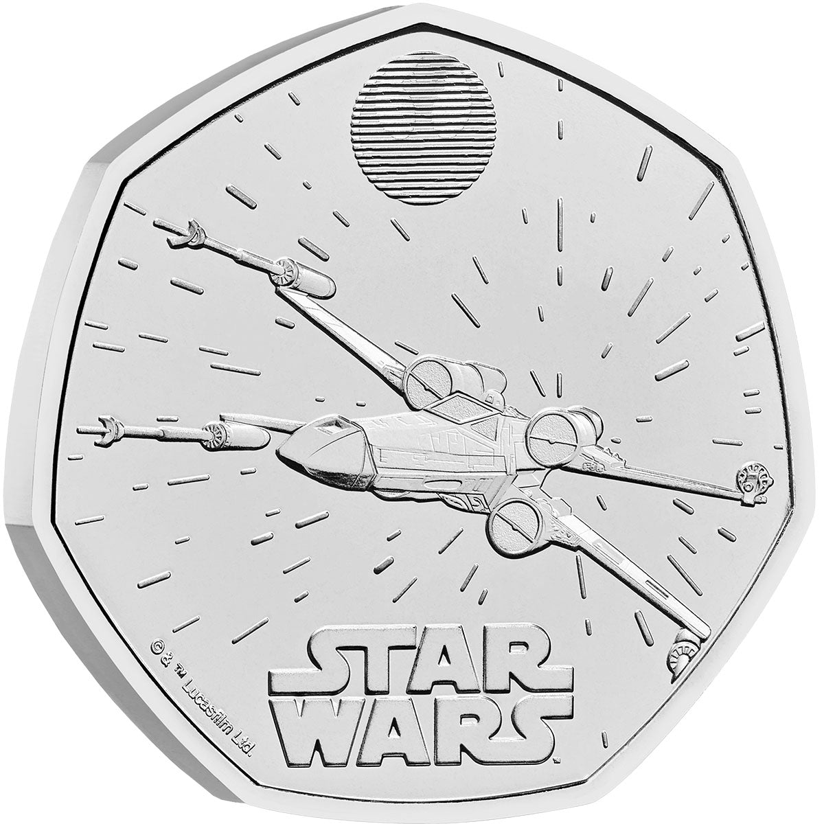 Star Wars X-Wing 2024 50p Cupro-Nickel Brilliant Uncirculated Coin