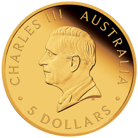 Australia Perth Mint 125th Anniversary 2024 $5 Quarter Sovereign Gold Proof Coin