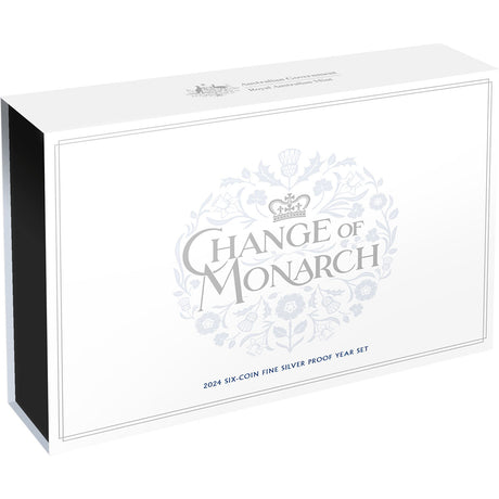 Australia Change of Monarch 2024 Silver Proof 6-Coin Set