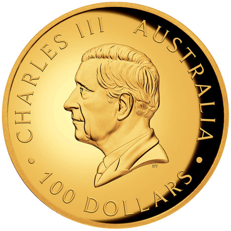 Australian Swan 2024 $100 1oz Gold Proof High Relief Coin