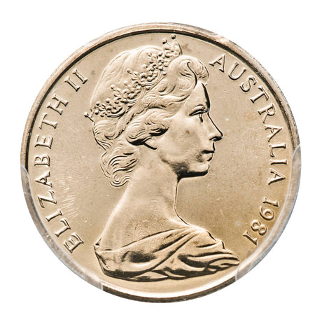 Australia Royal Canadian Mint 1981 5c Coin PCGS MS65 (Gem Uncirculated)