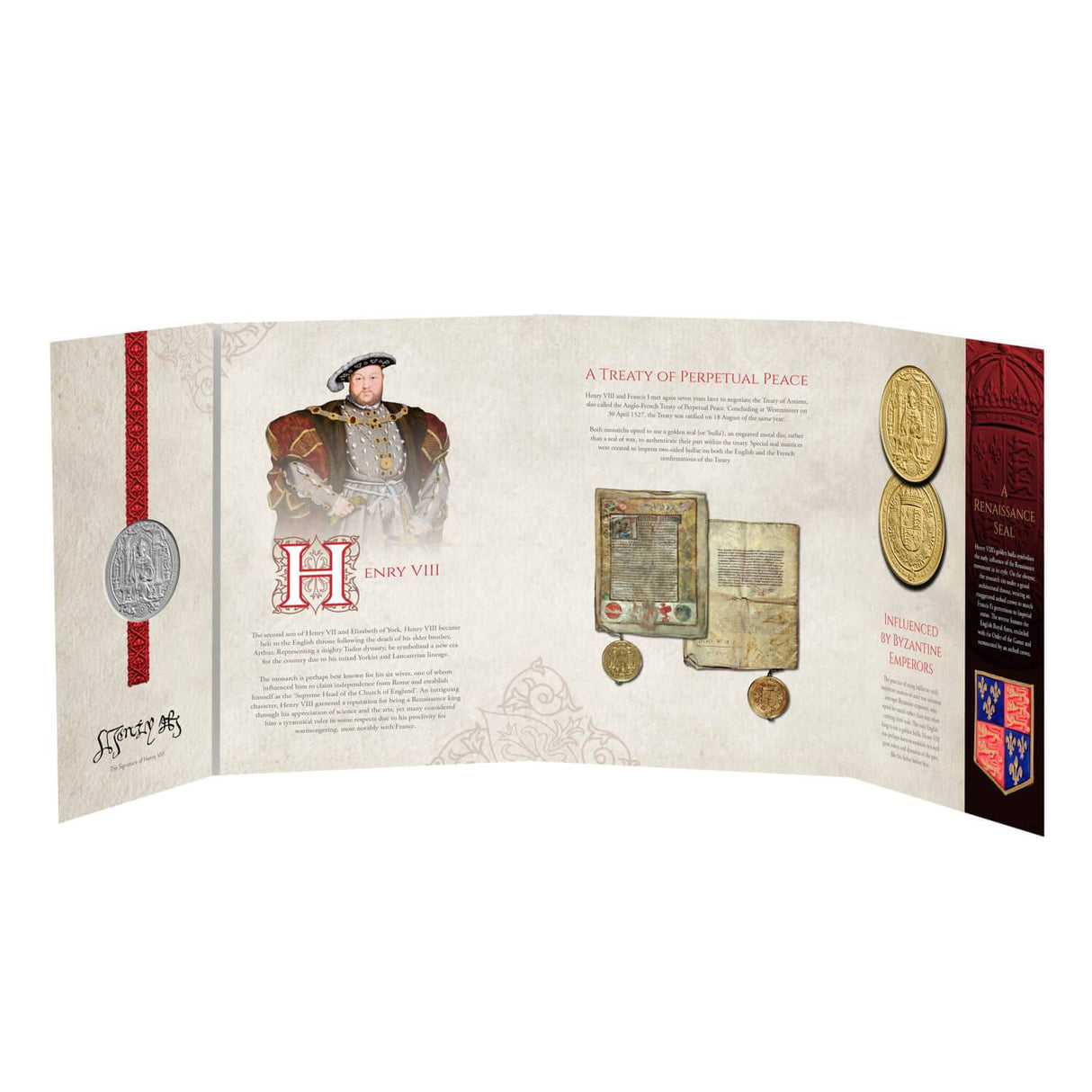 The Great Seals of the Realm - King Henry VIII Cupro-Nickel Brilliant Uncirculated Commemorative