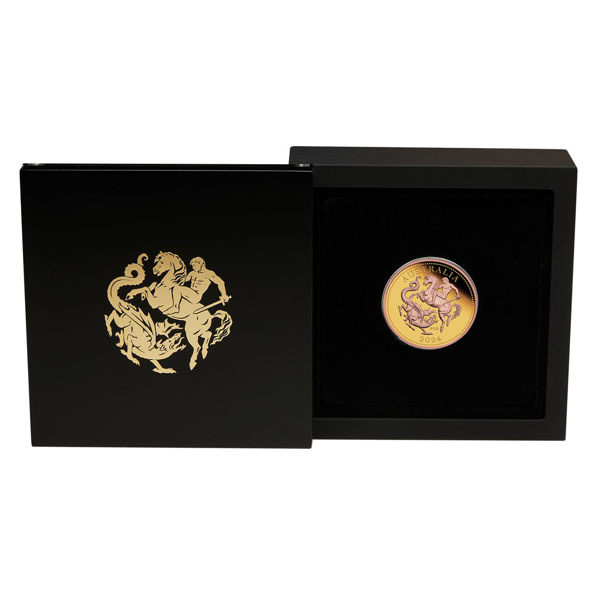 Australia Perth Mint 125th Anniversary 2024 Gilded Five Sovereign Gold Proof Coin