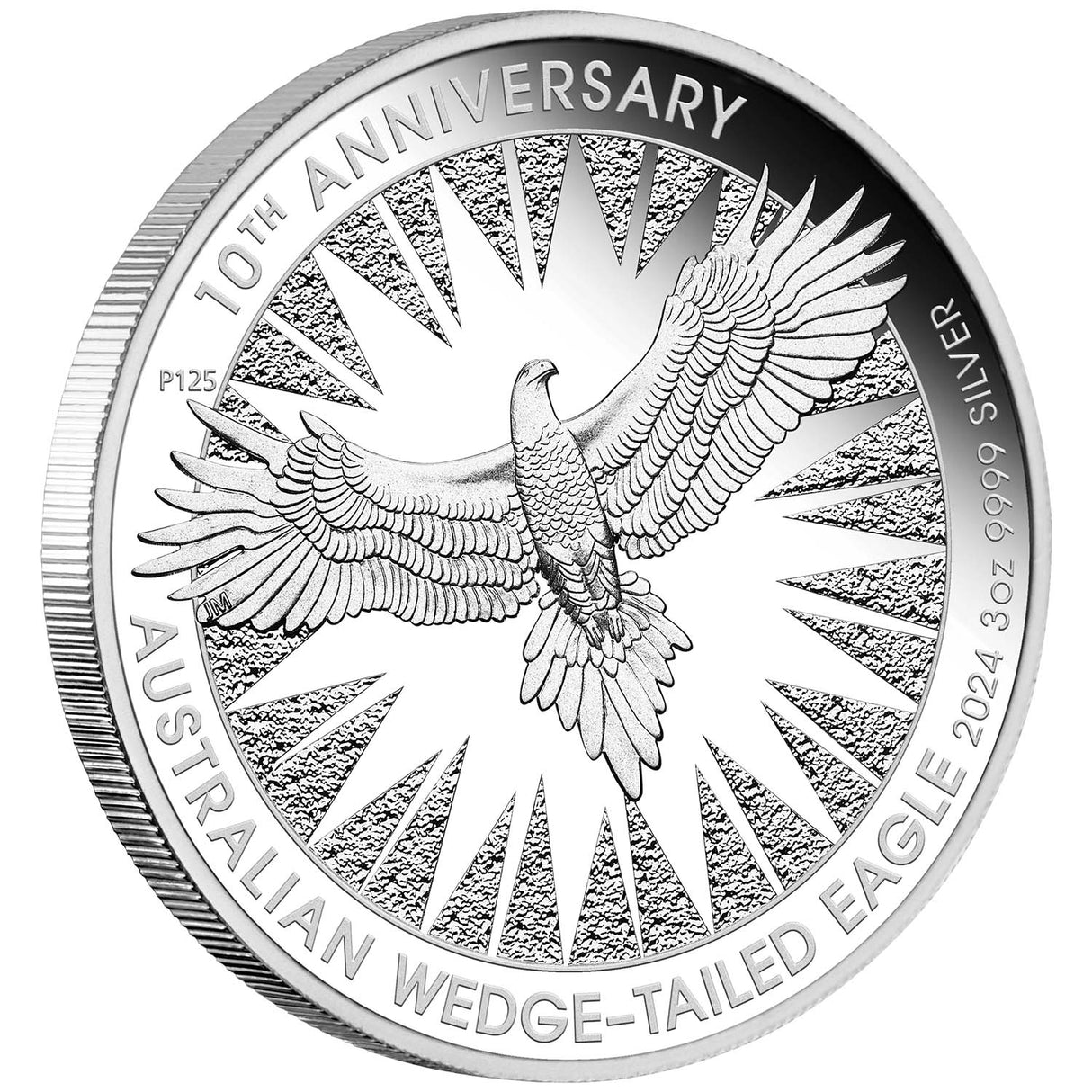 Australia Wedge-Tailed Eagle 10th Anniversary 2024 $3 3oz Silver Proof Coin