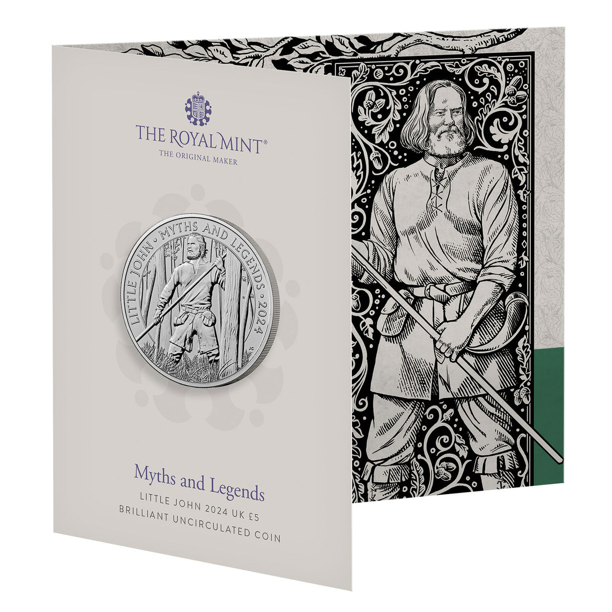 Myths & Legends Little John 2024 £5 Cupro-Nickel Brilliant Uncirculated Coin