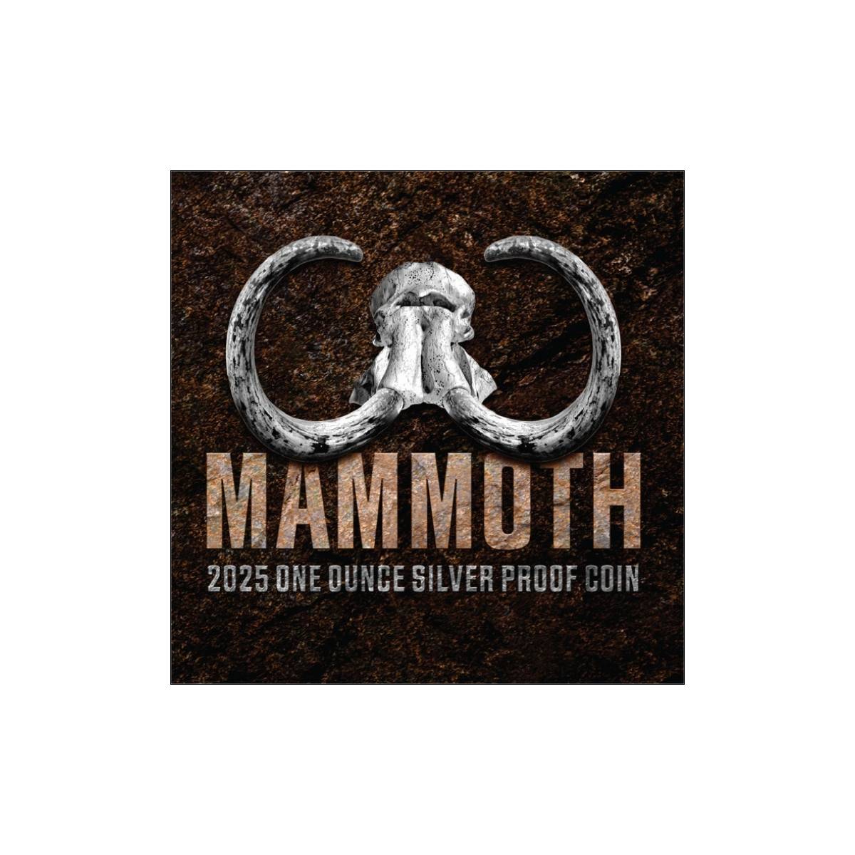 Mammoth 2025 $1 1oz Silver Proof Coin