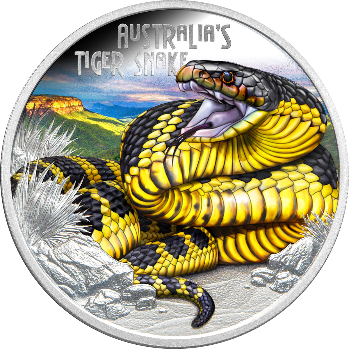 Deadly & Dangerous 2025 $1 Tiger Snake 1oz Silver Proof Coin