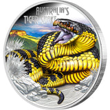 Deadly & Dangerous 2025 $1 Tiger Snake 1oz Silver Proof Coin