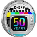 Colour TV in Australia 50th Anniversary 2025 $1 1oz Silver Proof Coin