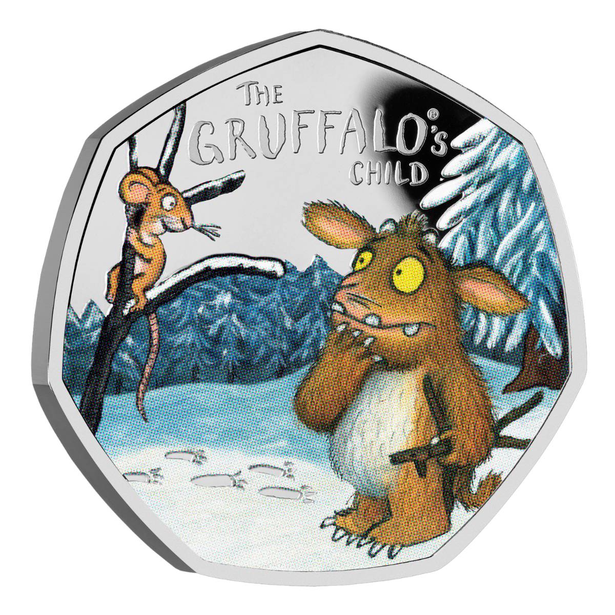 The Gruffalo's Child 2024 50p Coloured Silver Proof Coin