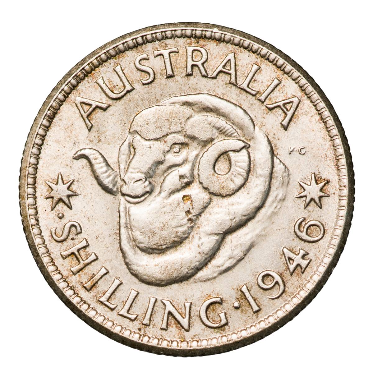 Australia George VI 1946.S Perth Mint Shilling about Uncirculated