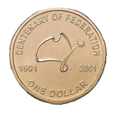 Australia Federation Centenary 2001 $1 Aluminium-Bronze Coin PCGS MS67 (Gem Uncirculated)