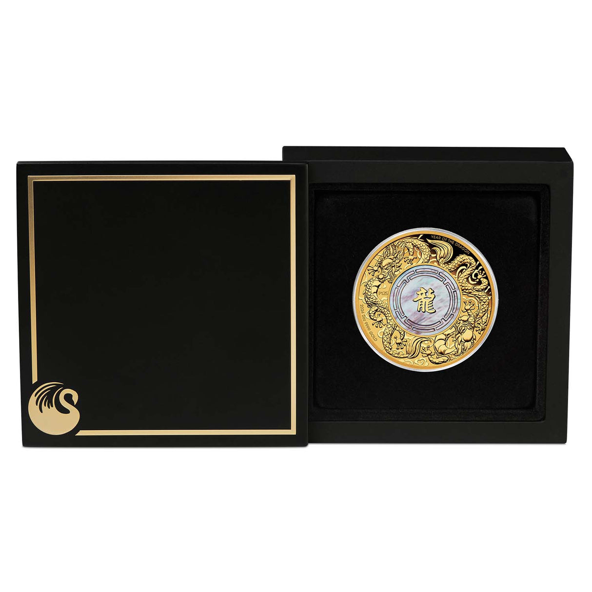 Australia Double Dragon Mother of Pearl 2024 $200 2oz Gold Proof Coin