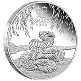 Australia Lunar Year of the Snake 2025 $1 1oz Silver Proof Coin