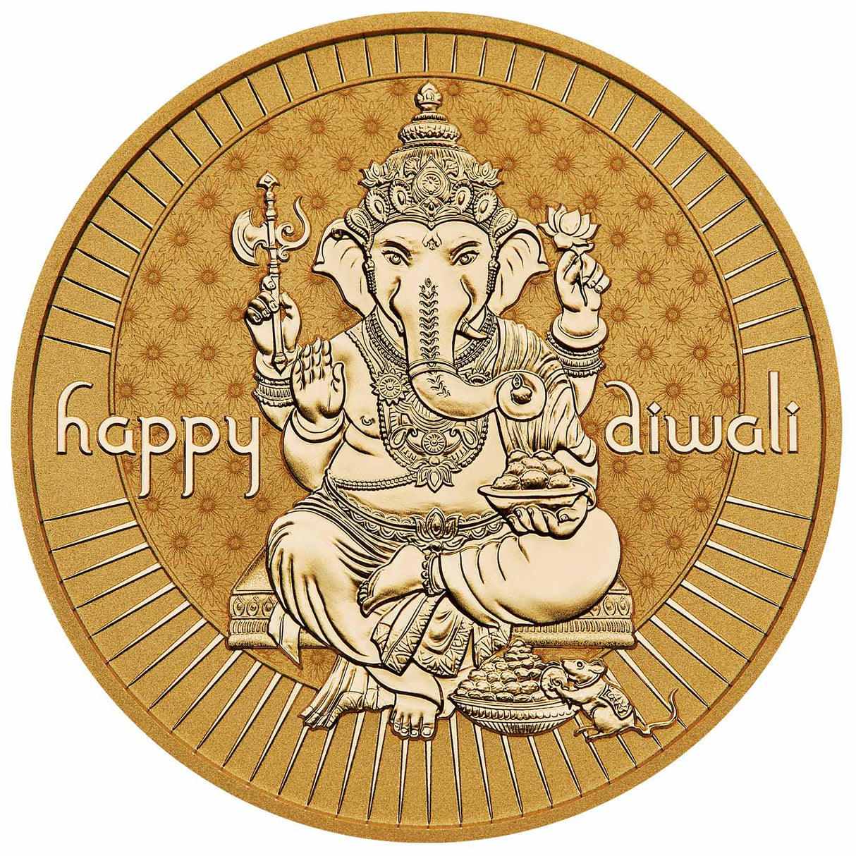 Diwali 2024 Gold-plated 1oz Silver Medallion