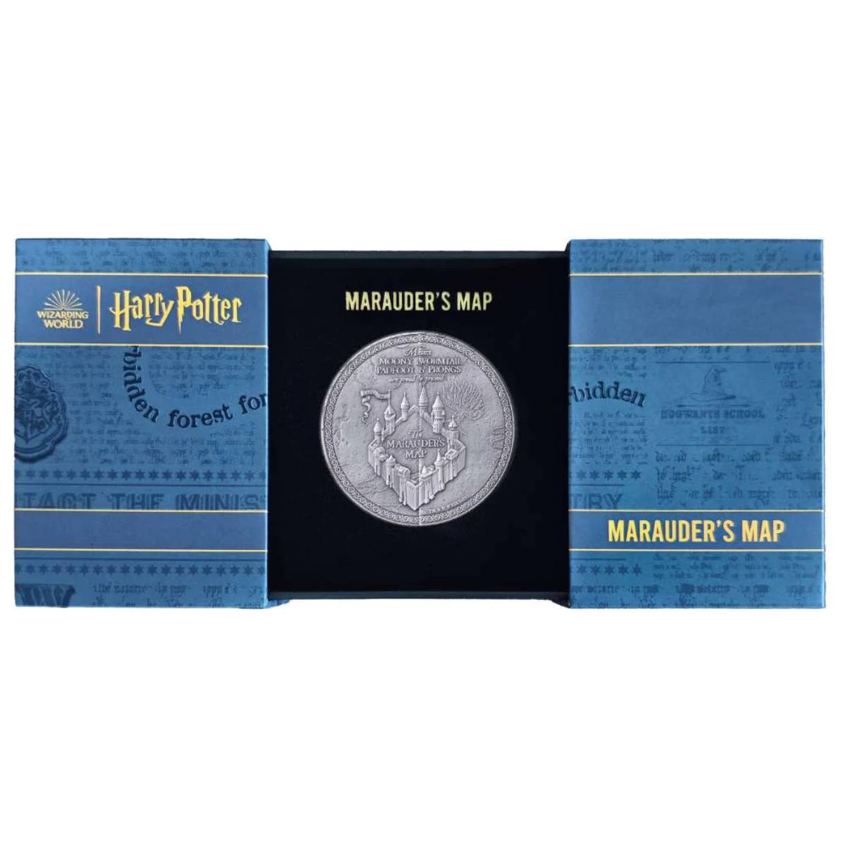 Harry Potter Marauders Map 2024 $10 5oz Silver Antiqued Finish Coin