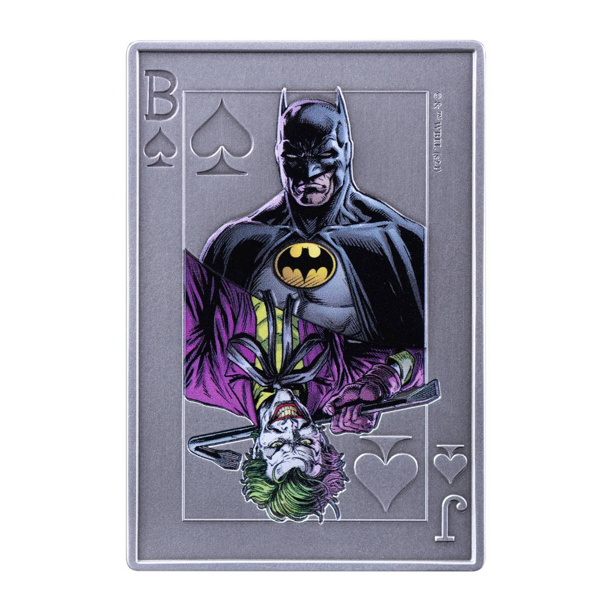 Batman vs Joker 2024 $5 2oz Silver Antique Coin