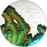 Hawaii Topography 2024 $25 5oz Silver Proof Coin