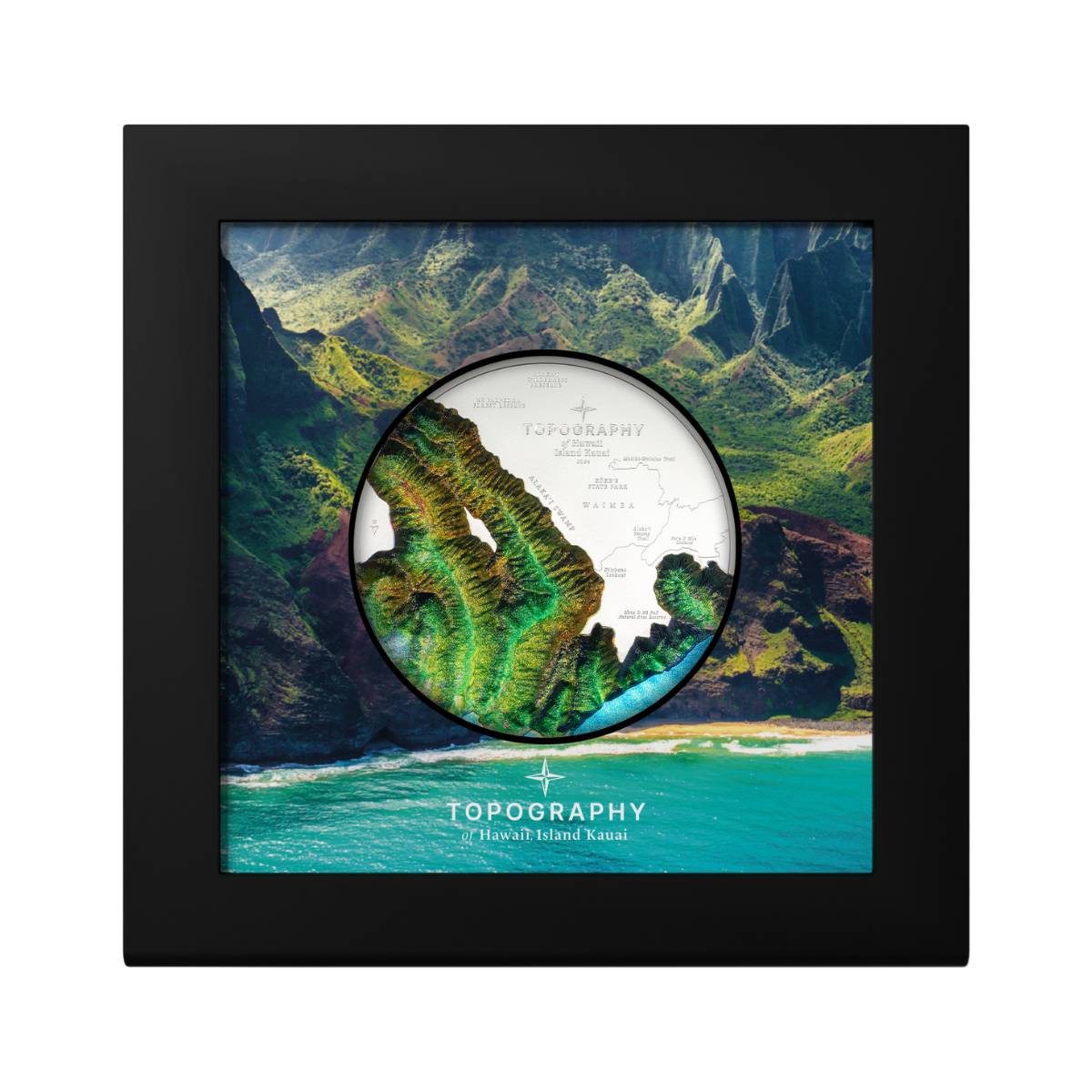 Hawaii Topography 2024 $25 5oz Silver Proof Coin