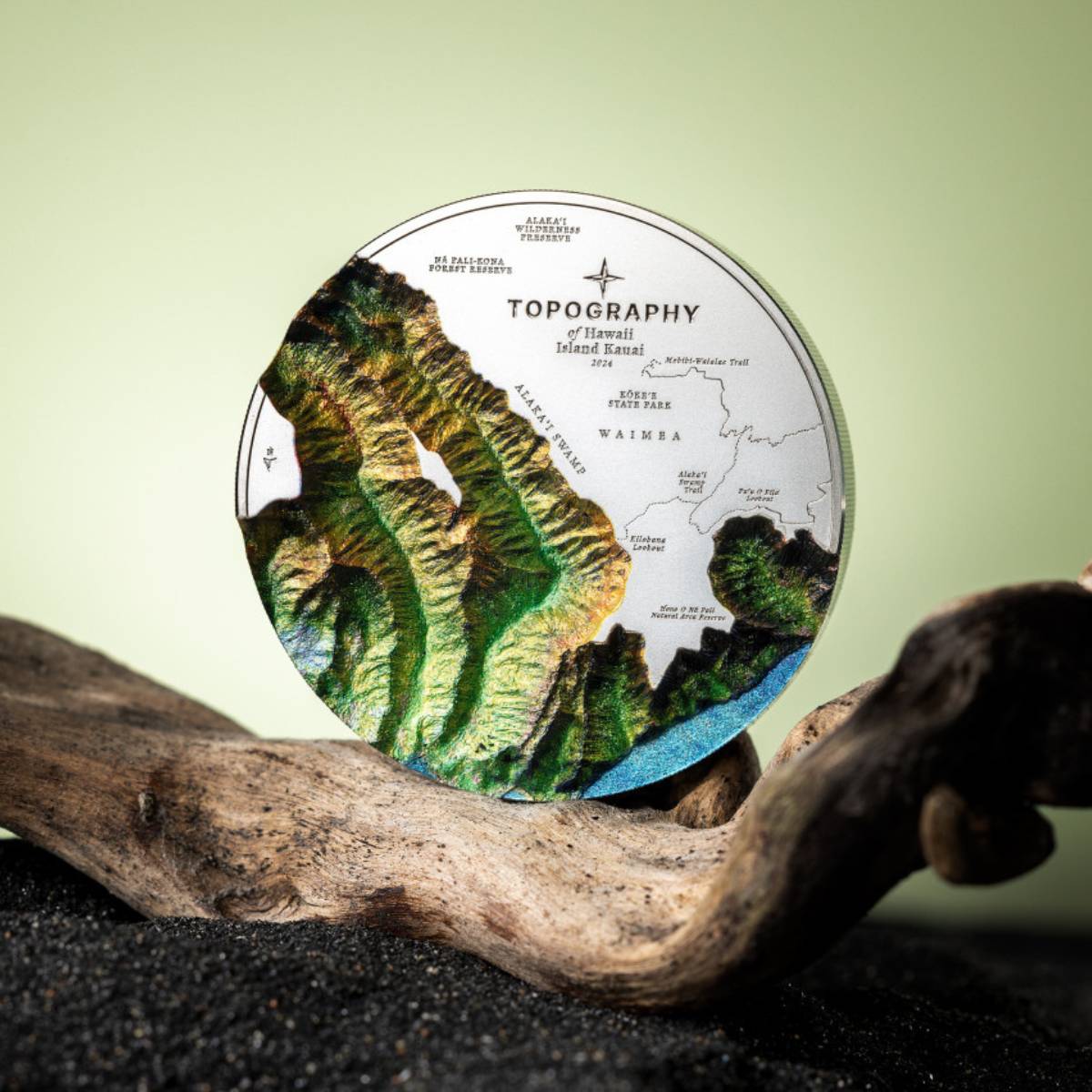 Hawaii Topography 2024 $25 5oz Silver Proof Coin