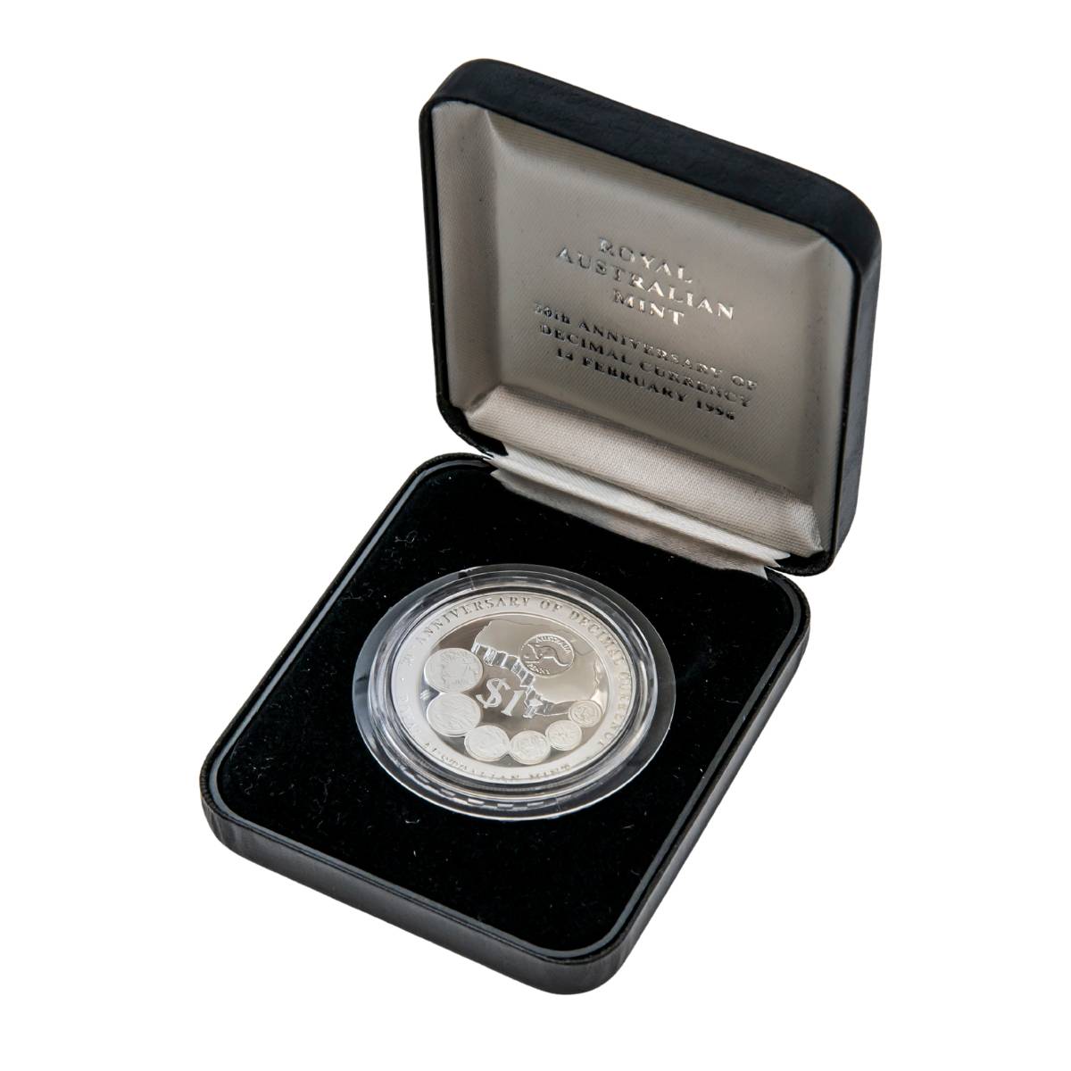 Australia 1996 $1 30th Anniversary of Decimal Currency 1oz Silver Proof Coin