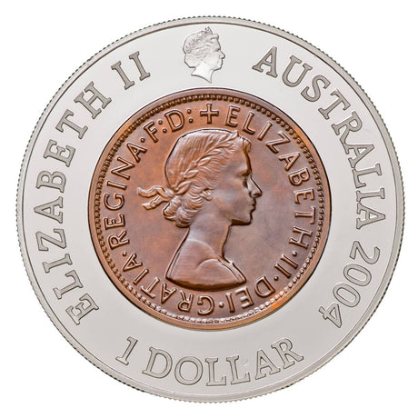 Australia 2004 $1 Last Penny 40th Anniversary Silver Proof Coin