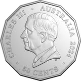 Australia Countdown 50th Anniversary 2024 50c Colour Uncirculated Coin