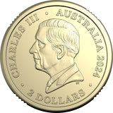 Australia War Animals Remembrance 2024 $2 C Mintmark Aluminium-Bronze Uncirculated Coin