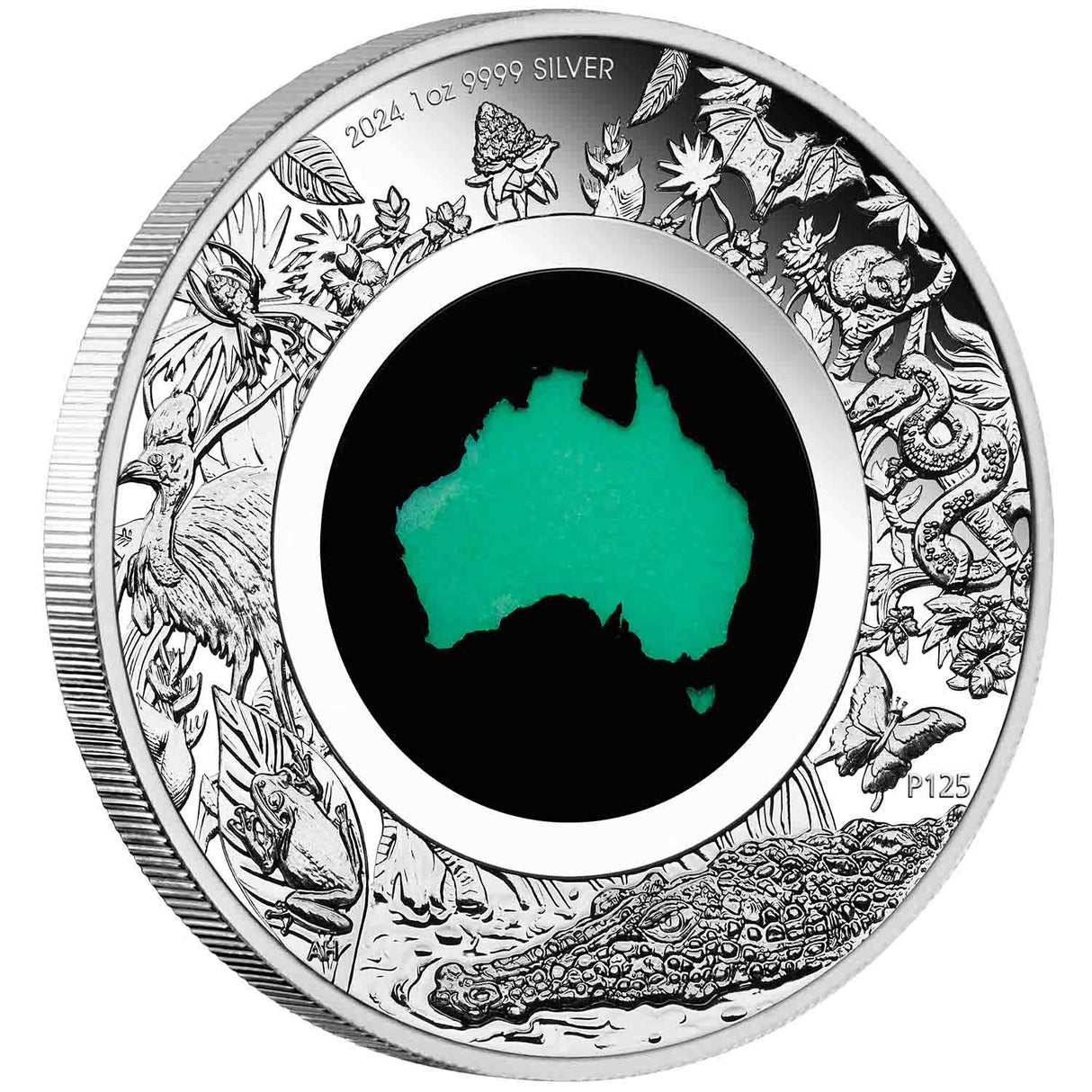 Australia Great Southern Land 2024 $1 Chrysoprase 1oz Silver Proof Coin