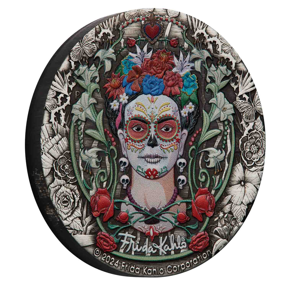 2024 $2 Frida Kahlo 2oz Silver Antique Coin