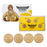 Australia 2021 $1 RAAF Centenary Mintmark & Privymark Aluminium-Bronze Uncirculated 4-Coin Set