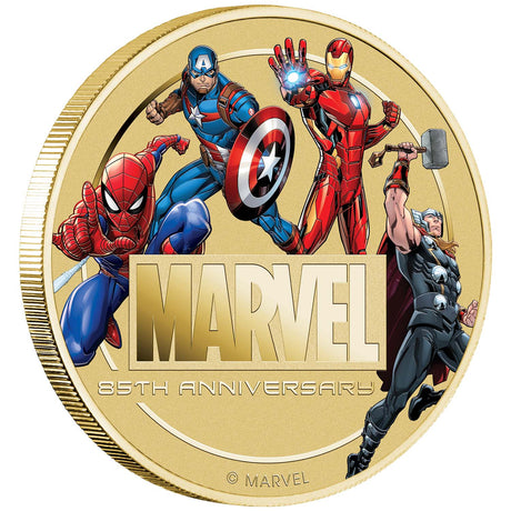 85th Anniversary of Marvel 2024 $1 Stamp & Coin Cover