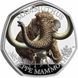 Great Britain Ice Age Steppe Mammoth 2024 50p Colour Silver Proof Coin