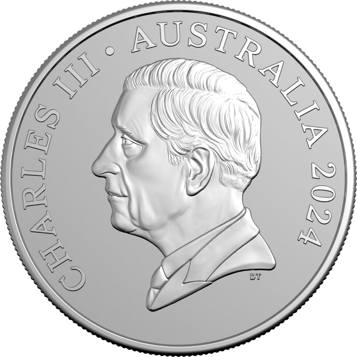 Australia Kangaroo 2024 $1 1oz Silver Frosted Uncirculated Coin