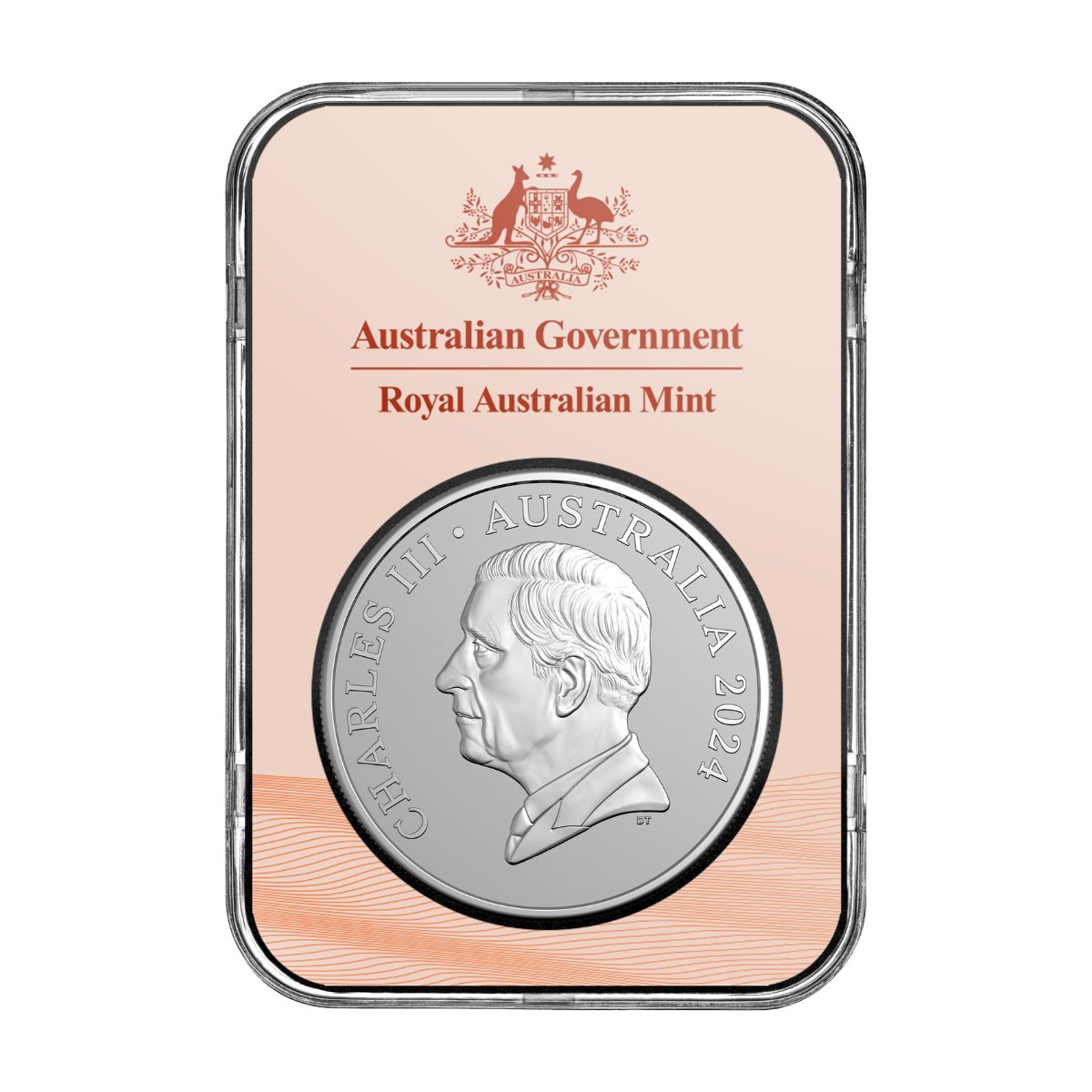 Australia Kangaroo 2024 $1 1oz Silver Frosted Uncirculated Coin