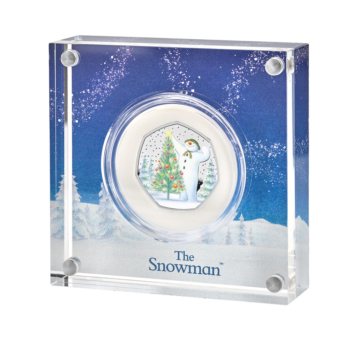 The Snowman 2024 50p Silver Proof Colour Coin