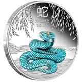 Australia Lunar Year of the Snake 2025 $1 1oz Silver Three Coin Set