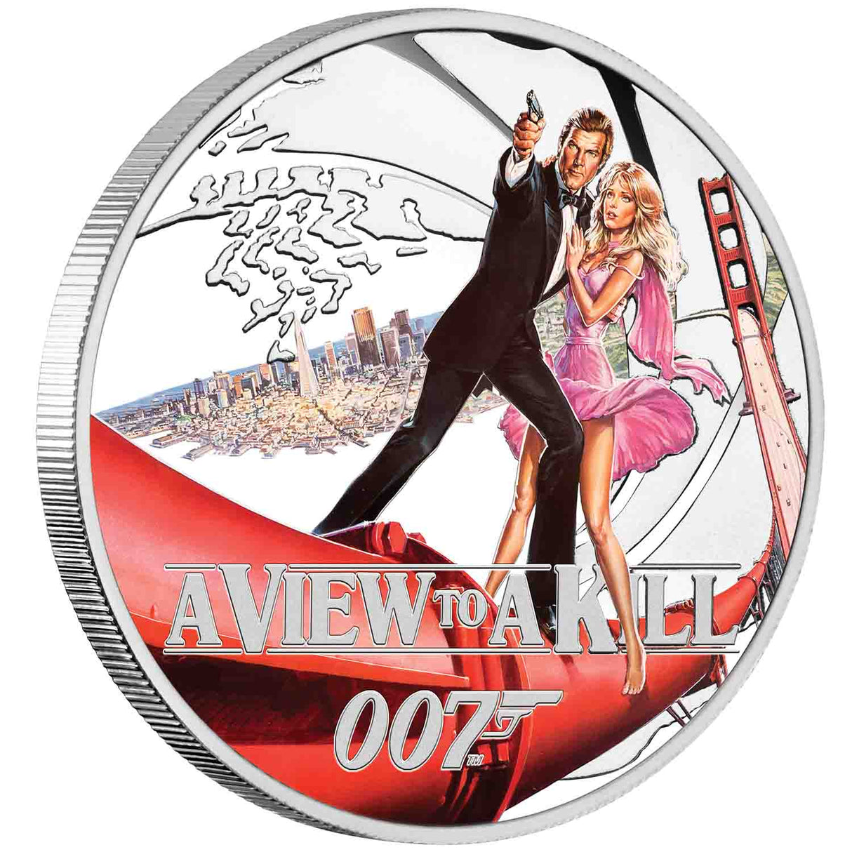 James Bond Roger Moore Silver Proof 8-Coin Collection