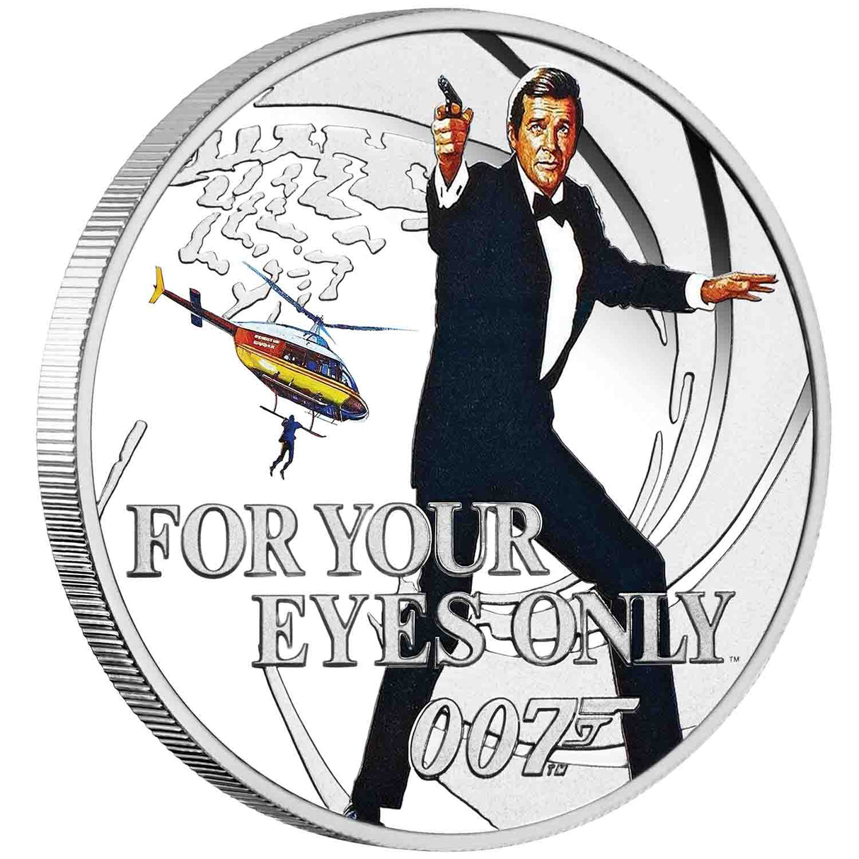 James Bond Roger Moore Silver Proof 8-Coin Collection