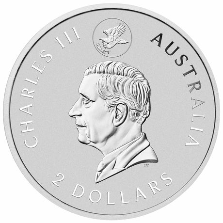 Australia Wedge-Tailed Eagle 10th Anniversary 2024 $2 Colour 2oz Silver Brilliant Uncirculated Coin